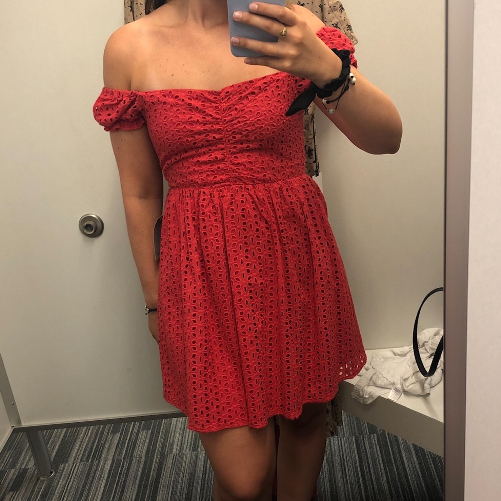 Nordstrom Taylor & Sage Lace Off the Shoulder Dres